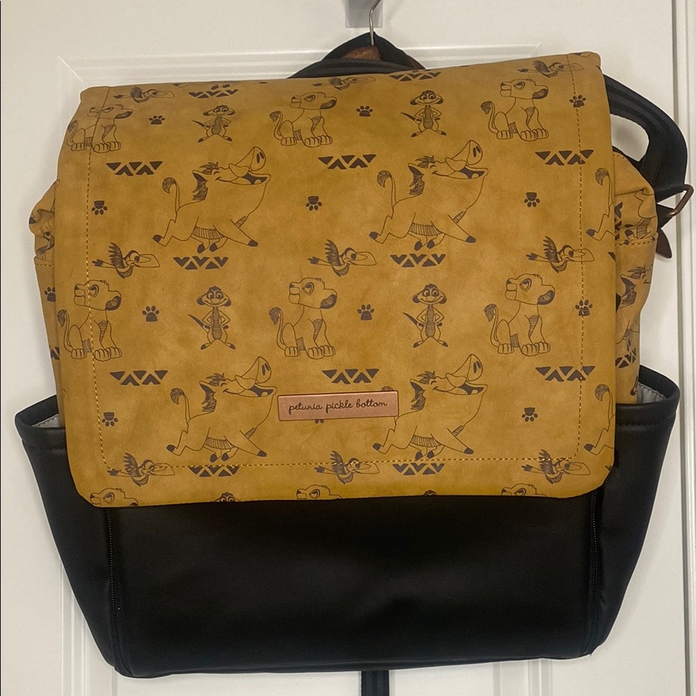 Petunia Pickle Bottom Tan and Black Backpack